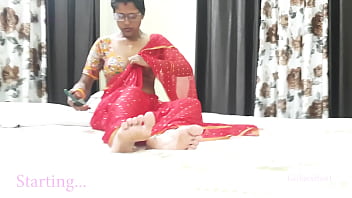 Indian Bhabi in Crimson Saree - Finest Mates Super-steamy Stepmom Screwed by Me - Indian Hindi Fuck-a-thon Movie