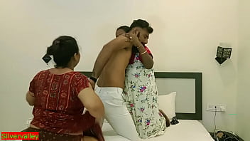 Indian Bengali housewife and her super-steamy unexperienced threeway fuck-a-thon ! With Messy audio