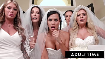 ADULT TIME - Massive Funbag Cougar Brides Discipline Massive Pecker Wedding Planner With Wild Switch sides GANGBANG!